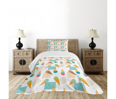 Geometrical Graphic Bedspread Set