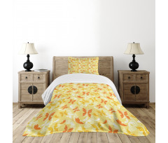 Swirled Butterfly Bedspread Set