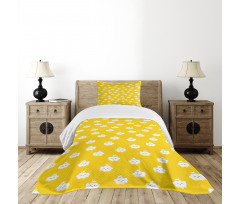 Cloud Motif Bedspread Set