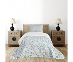 Colorful Winter Leaf Bedspread Set