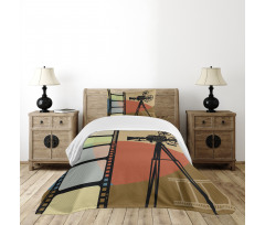 Abstract Retro Bedspread Set