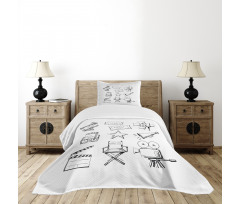 Sketchys Bedspread Set