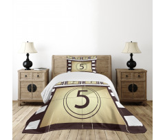 Scratched Frames Bedspread Set