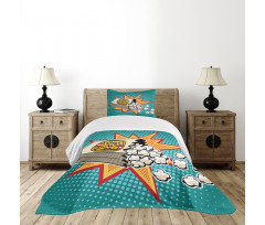 Retro Popcorn Bedspread Set