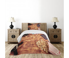 Retro Objects Bedspread Set