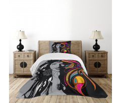 Woman Portrait Glamor Art Bedspread Set