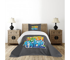 Graffiti Art Youth Power Bedspread Set
