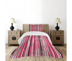 Vertical Colorful Line Bedspread Set