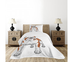 Muscular Dog Bedspread Set