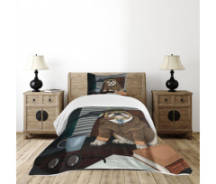 Detective Dog Bedspread Set
