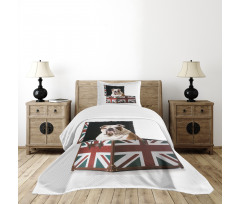 Patriotic Dog Bedspread Set
