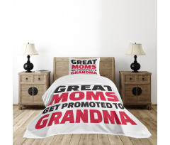 Positive Slogan Bedspread Set