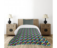 Modern Street Art Bedspread Set