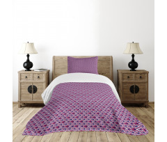 Rhombuses Illustration Bedspread Set