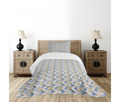 Palm Monstera Banana Bedspread Set