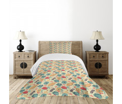 Summer Season Flowers Bedspread Set