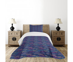 Abstract Circle Design Bedspread Set