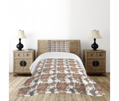 Victorian Romantic Rose Bedspread Set