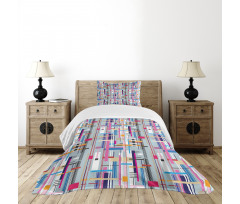 Colorful Modern Art Bedspread Set