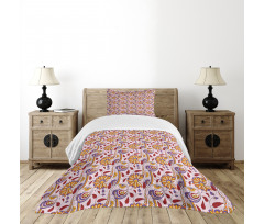 Persian Paisley Floral Bedspread Set