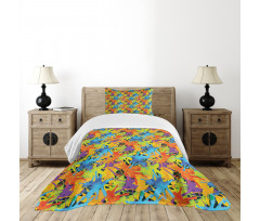 Color Splashes Funky Bedspread Set