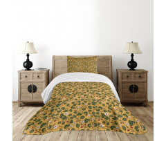 Flourishing Daisy Field Bedspread Set