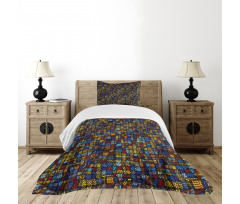 Victorian Mosaic Tiles Bedspread Set