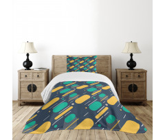 Lines Circles Colors Bedspread Set