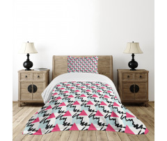 Shapes Scribble Lines Bedspread Set