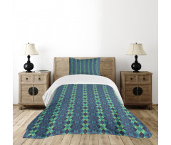 Geometric Zigzag Bedspread Set