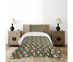 Doodle Style Line Design Bedspread Set