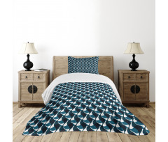 Wavy Stripes Pattern Bedspread Set