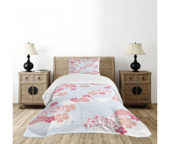 Squama Cherry Blossom Bedspread Set
