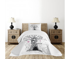 Tree Playing Children Bedspread Set