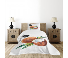 Exotic Fruit of Hawaii Bedspread Set