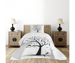 Autumn Season Tree Bedspread Set