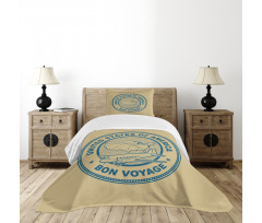 United States Map Plane Bedspread Set