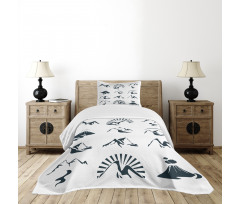 Mountain Design Bedspread Set