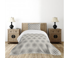 Geometric Triangles Tile Bedspread Set