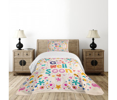 Get Well Soon Wish Cheery Bedspread Set