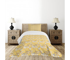 Abstract Maple Seeds Bedspread Set