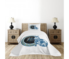 Abstract Sign Bedspread Set