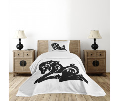 Monochrome Goat Bedspread Set