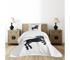 Ram Silhouette Bedspread Set