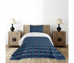 Circles Dots Composition Bedspread Set