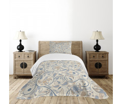 Eastern Oriental Scroll Bedspread Set