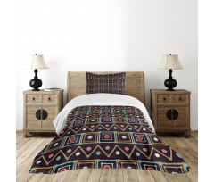 Native Colorful Borders Bedspread Set