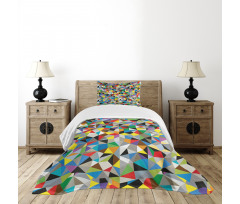 Geometric Mosaic Motif Bedspread Set