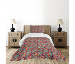 Flowers Stars Hearts Bedspread Set