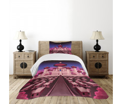 Castle at Night Bedspread Set